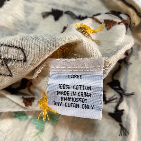 NWT Double D Ranch Saddle Pad Hooded Embroidered Long Sleeve Western Top Large - Picture 11 of 11